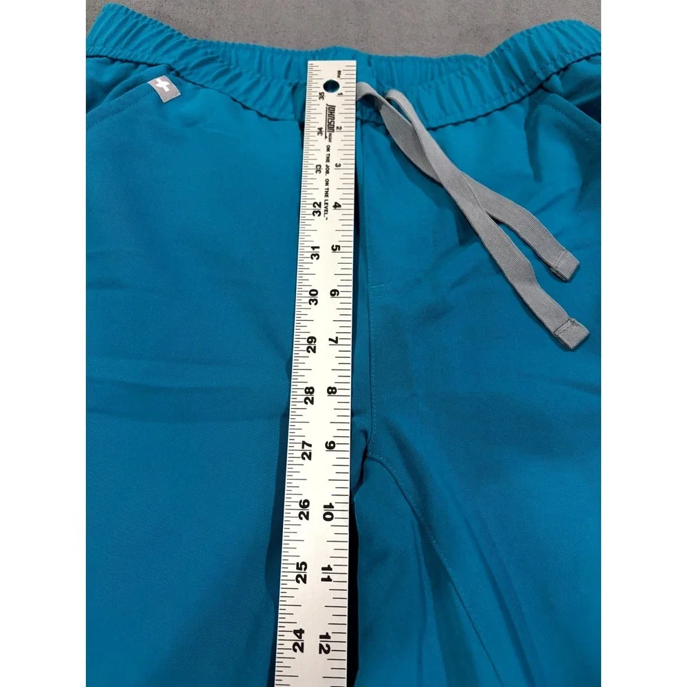 FIGS Technical Collection Jogger Scrub Pants Mens XS/S Blue Drawstring Waist